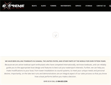 Tablet Screenshot of extremeboatsports.com